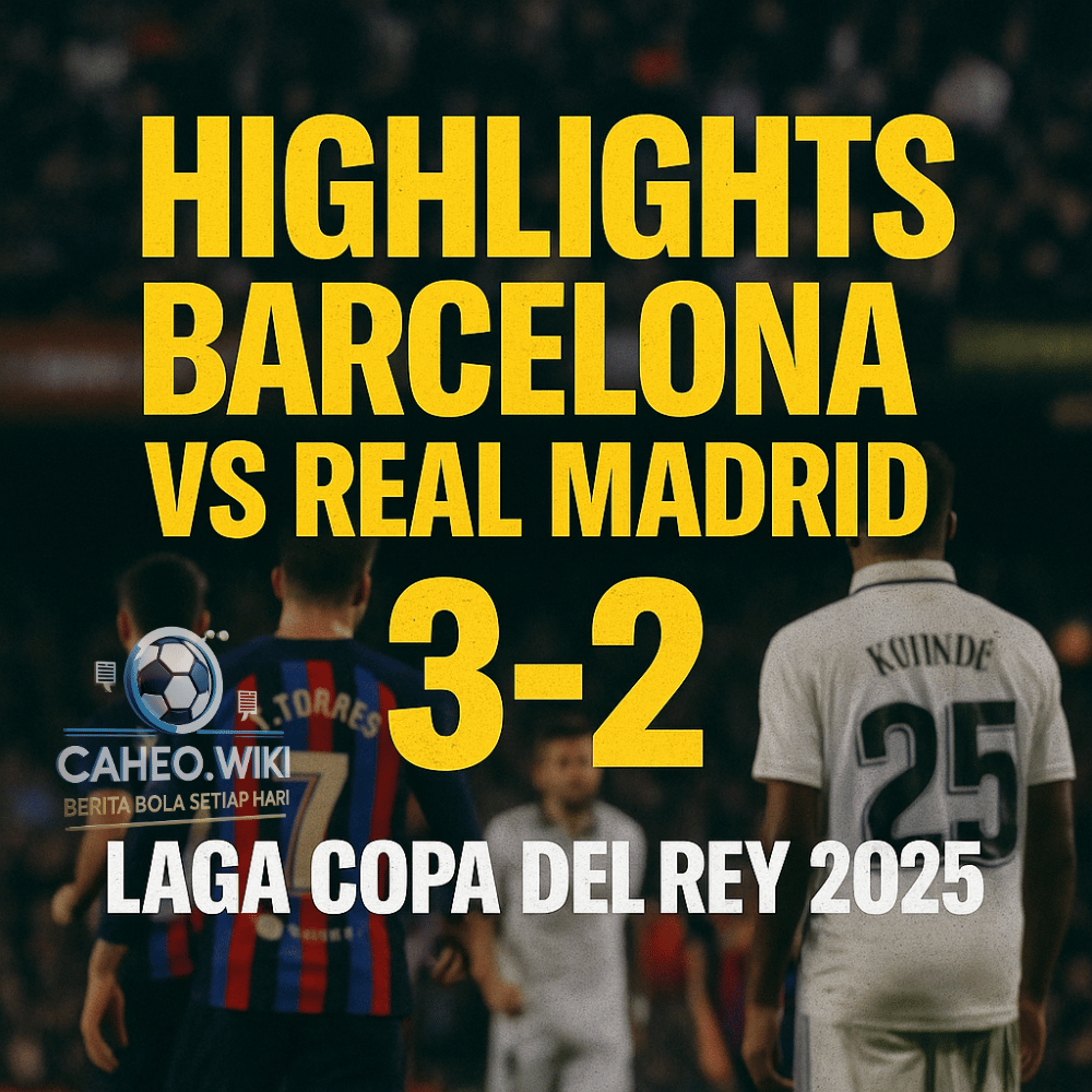 Highlights Barcelona vs Real Madrid 3-2 | Laga Copa del Rey 2025