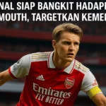 Martin Ødegaard siap memimpin Arsenal menghadapi Bournemouth dalam laga lanjutan Premier League di Emirates Stadium.