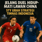 Pemain Indonesia dan China bersaing sengit jelang laga penentu Kualifikasi Piala Dunia 2026